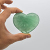 High Quality Natural Green Fluorite Heart Semi-precious Gemstone Heart - 1 Gemstone Heart - 154 grams - #8