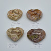 High Quality Natural Flower Agate Heart Semi-precious Gemstone Heart - 1 Gemstone Heart - 107 grams - #5