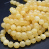 High Quality Yellow / Orange (dyed) Jade Semi-Precious Gemstone Round Beads - 4mm, 6mm, 8mm, 10mm