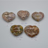 High Quality Natural Flower Agate Heart Semi-precious Gemstone Heart - 1 Gemstone Heart - 152 grams - #5