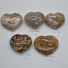 High Quality Natural Flower Agate Heart Semi-precious Gemstone Heart - 1 Gemstone Heart - 152 grams - #5