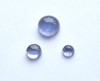 Grade AA Natural Iolite Semi-precious Gemstone Round Cabochon - 3mm, 4mm, 6mm sizes