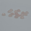 Grade AA Natural Rose Quartz Semi-precious Gemstone Rose Cut Round Cabochon - 4mm, 6mm, 8mm sizes