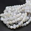 High Quality Grade A Natural Ocean Chalcedony Semi-Precious Gemstone Round Beads - 6mm, 8mm, 10mm sizes - 15" long