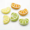 Handmade Wool Felt Citrus Fruits Slices - 6 Count - Lemon, Lime and Orange - approx 5cm x 3.5cm x 1.4cm