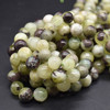 High Quality Grade A Natural Snake Skin Jade Semi-Precious Gemstone Round Beads - 6mm, 8mm, 10mm sizes - 15" long