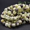 High Quality Grade A Natural Snake Skin Jade Semi-Precious Gemstone Round Beads - 6mm, 8mm, 10mm sizes - 15" long