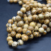 High Quality Grade A Natural Picture Jasper Semi-Precious Gemstone Round Beads - 4mm, 6mm, 8mm, 10mm