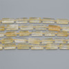 High Quality Grade A Heat Treated Citrine Semi-precious Gemstone Pillow / Rectangle / Pendant / Beads - approx 15" strand