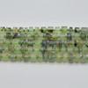 High Quality Grade A Natural Hand Polished Prehnite Semi-Precious Gemstone Rondelle / Spacer Beads - approx 10mm x 5mm - 15" strand