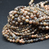 Natural Multi-Colour Black Moonstone Semi-Precious Gemstone Round Beads - 4mm, 6mm, 8mm, 10mm sizes - 15" long