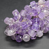 High Quality Grade A Natural Light Amethyst Semi-precious Gemstone Faceted Cube Beads - 10mm - 15" long strand