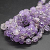 High Quality Grade A Natural Light Amethyst Semi-precious Gemstone Faceted Cube Beads - 8mm - 15" long strand