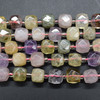 High Quality Grade A Natural Mixed Stones Semi-precious Gemstone Faceted Cube Beads - 10mm - 15" long strand