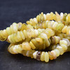 High Quality Grade A Natural Yellow Opal Semi-precious Gemstone Chunky Chips / Nuggets Beads - approx 8 - 15mm x 1mm - 6mm -  15" strand