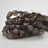 High Quality Grade A Natural Smoky Quartz Semi-precious Gemstone FACETED Square Beads - 8mm - Approx 15" strand