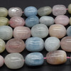 Natural Morganite Semi-precious Gemstone Large Nugget Tumblestone Beads - approx 12mm - 16mm x 10mm - 12mm - 15" long