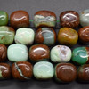 High Quality Grade A Natural Australian Chrysoprase Semi-precious Gemstone Large Nugget Beads - approx 15mm - 20mm x 10mm - 12mm - 15"