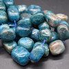 High Quality Grade A Natural Apatite Semi-precious Gemstone Large Nugget Tumblestone Beads - approx 15mm - 20mm x 10mm - 12mm - 15" long