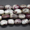 Natural Pink Tourmaline Semi-precious Gemstone Large Nugget Beads - approx 12mm - 16mm x 10mm - 12mm - 15" long