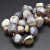 Natural Botswana Agate Semi-precious Gemstone Large Nugget Beads - approx 12mm - 16mm x 10mm - 12mm - 15" long