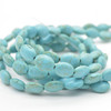 High Quality Grade A Turquoise ( Dyed ) Semi Precious Gemstone Oval Beads - 15mm x 10mm - Approx 15" strand