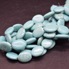 High Quality Grade A Turquoise ( Dyed ) Semi Precious Gemstone Oval Beads - 15mm x 10mm - Approx 15" strand
