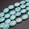 High Quality Grade A Turquoise ( Dyed ) Semi Precious Gemstone Oval Beads - 15mm x 10mm - Approx 15" strand