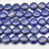 High Quality Natural Grade A Lapis Lazuli Semi-precious Gemstone Disc Coin Beads - approx 12mm - 15" long strand
