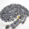 Raw Hand Polished Natural lolite Semi-precious Gemstone Small Chunky Nugget Beads - approx 8mm x 10mm  - approx 15" strand