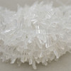 High Quality Grade A Natural Clear Crystal Quartz Semi-precious Gemstone Stick Icicle Beads - approx 10mm-27mm - 15" strand