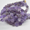 High Quality Grade A Natural Amethyst Semi-precious Gemstone FROSTED MATTE Disc Coin Beads - approx 10mm - 15" strand