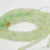 High Quality Grade A Natural Prehnite Semi-precious Gemstone Faceted Cube Beads - 3mm - 3.5mm - 15" strand