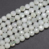 High Quality Grade A Natural Jadeite Semi-Precious Gemstone Faceted Coin Disc Beads - 4mm, 6mm sizes - 15" long