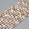 High Quality Grade A Natural Freshwater Baroque Nugget Pearl Beads - Mixed Pink White Purple - approx 7mm - 8mm - approx 14" strand