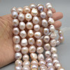 High Quality Grade A Natural Freshwater Baroque Nugget Pearl Beads - Purple - approx 12mm - 14mm - approx 14" strand