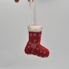 Felt Christmas Stocking / Boot  - 3 Count - approx 7cm - 7.5cm x 6cm - 6.5cm