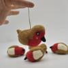 Felt Christmas Robin Figure - 3 Count - approx 9.5cm - 10cm x 4cm - 5cm