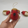 Felt Christmas Robin Figure - 3 Count - approx 9.5cm - 10cm x 4cm - 5cm