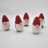 Felt Christmas Santa Gnome / Elf Figure - 3 Count - approx 9cm - 9.5cm x 4cm - 4.5cm