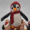 Felt Christmas Penguin Figure - 3 Count - approx 9cm - 9.5cm x 4cm - 4.5cm