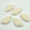 100% Wool Needle Felted Clouds - 4 Count - approx 9cm x 5.5cm - Ivory White