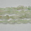 Raw Natural Green Crystal Semi-precious Gemstone Nugget Beads - approx 15mm - 20mm - approx 15" strand
