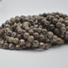 High Quality Grade A Natural Turritella Agate Semi-precious Gemstone Round Beads - 8mm - approx 15" strand