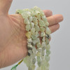 Raw Hand Polished Natural Prehnite Semi-precious Gemstone Nugget Beads - approx 7mm - 8mm x 9mm - 10mm - approx 15" strand