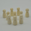 Natural Plain Wood Peg Doll Female Figures - 20 Count - 35mm