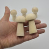 Plain Wooden Mushroom Toadstool - ready to paint and draw on - 5 count - 65mm