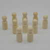 Natural Plain Wood Peg Doll Male Figures - 20 Count - 53mm