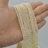 High Quality Grade A Natural Freshwater Baroque Seed Nugget Keshi Pearl Beads - White - 2mm - 3mm - 14" strand
