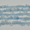 Raw Natural Aquamarine Semi-precious Gemstone Chips / Nugget Beads - approx 10mm - 20mm - approx 15" strand